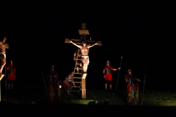 Dramatic scene during Easter in Calahorra (La Rioja)