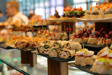 Pintxos dans le marché de la Ribera, Bilbao