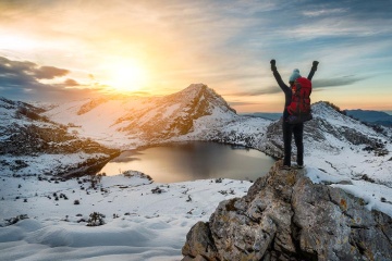 Ragazza ai Laghi di Covadonga