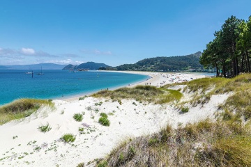 Playa de Rodas en las Islas Cíes