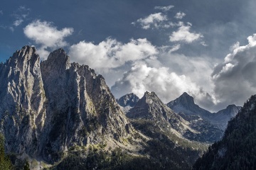 Mountains in Aigüestortes i Estany de Sant Maurici National Park