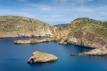 Litoral da ilha de Cabrera