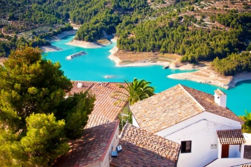 Vista de Guadalest, em Alicante (Comunidade Valenciana)