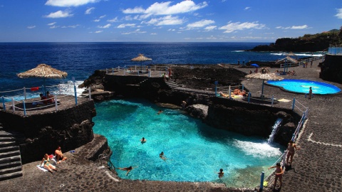  Baseny Charco Azul w San Andrés, wyspa La Palma