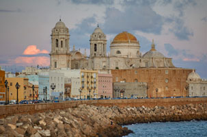 Blick auf Cádiz