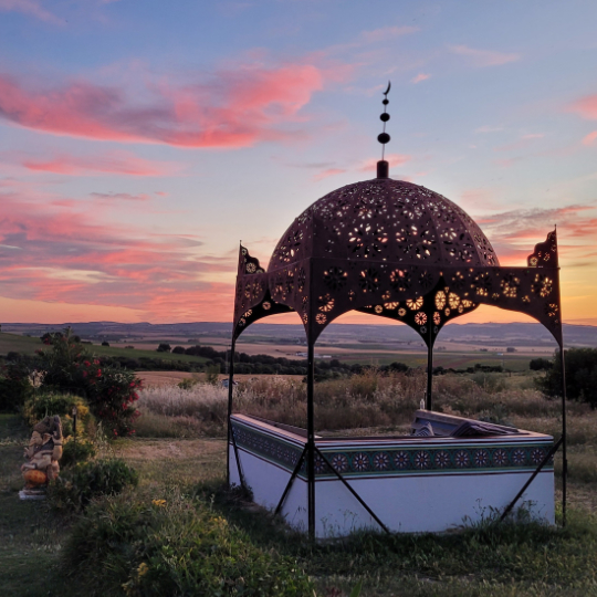 Detalhe de centro de retiros no Parque Natural de Grazalema, em Cádis (Andaluzia)