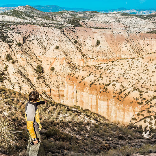 Hoyas de Guadix dans le géoparc de Grenade, en Andalousie