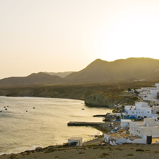 Isleta del Moro, no Parque Natural do Cabo de Gata-Níjar