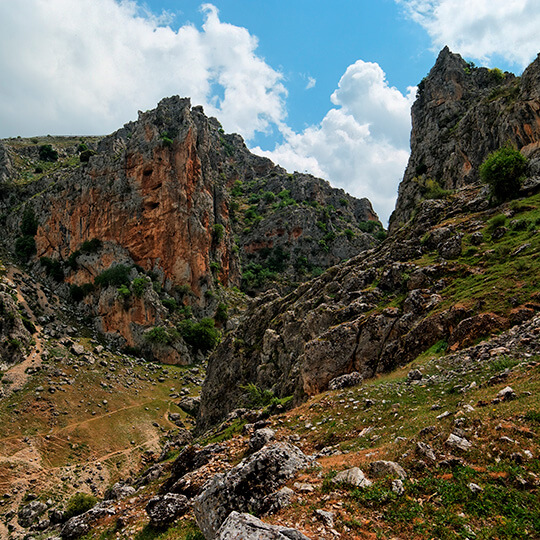 Bailon viewpoint in Zuheros, Subbética mountain range.