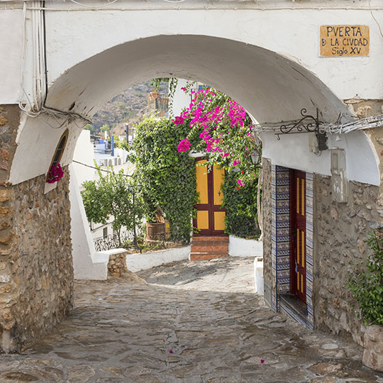 Typical street in Mojácar