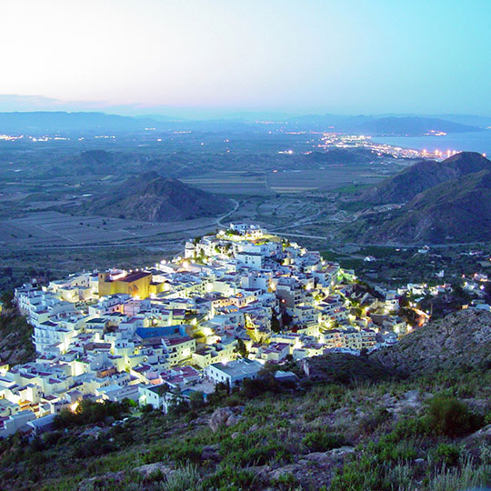 Imagem panorâmica de Mojácar