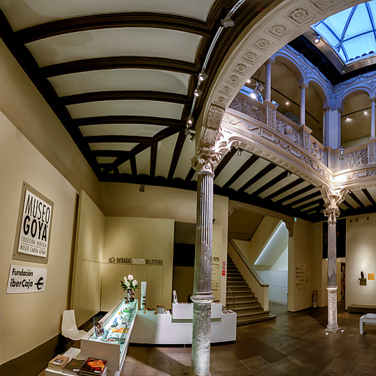 Views of the interior of the Goya Museum in Zaragoza, Aragón