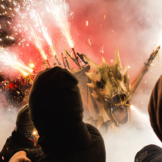 Fiestas de Sant Antoni y Sant Sebastià en Mallorca.