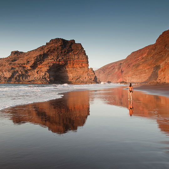 A beach in La Palma