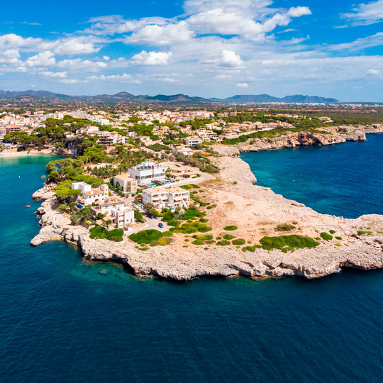 Widok na Porto Cristo na Majorce