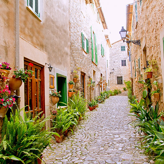 Strada di Valldemossa a Maiorca.