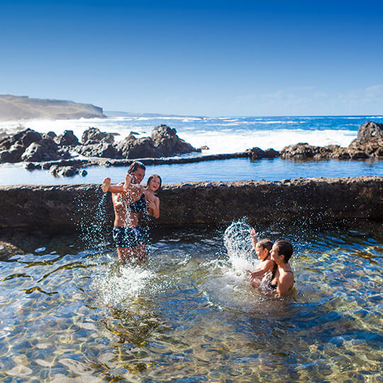 Piscinas naturales en Tenerife