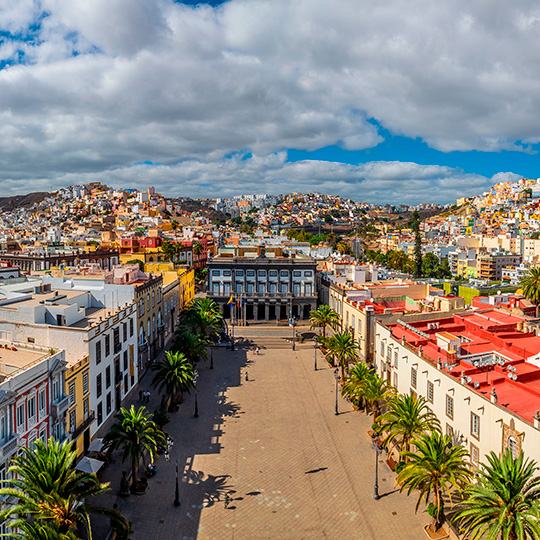 Barrio de Vegueta desde la Catedral de Santa Ana, Canarias