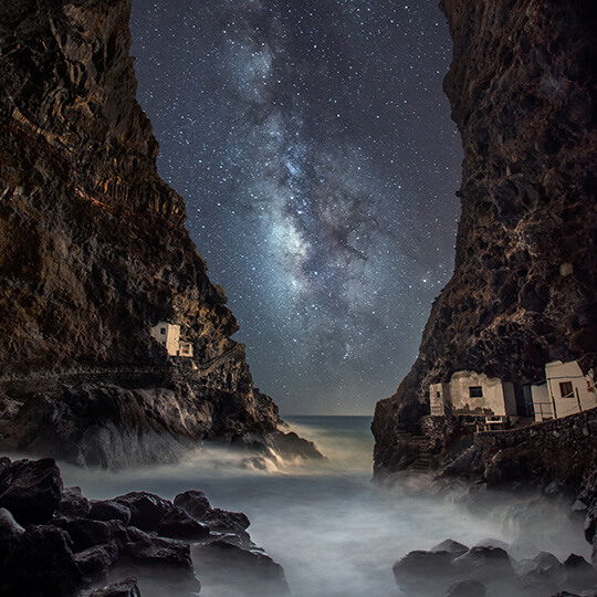 Mare di stelle a La Palma, Canarie