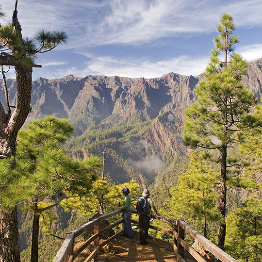 Aussichtspunkt La Cumbrecita. Nationalpark Caldera de Taburiente, La Palma