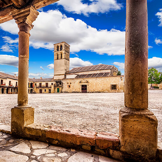 Plaza Mayor square in Pedraza