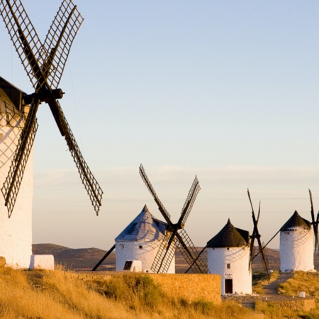 Wiatraki w Consuegra, Toledo, Kastylia-La Mancha