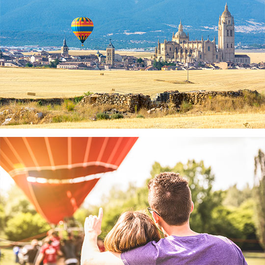 Immagini di mongolfiere in Spagna © Foto superiore: Juan Enrique Barrio