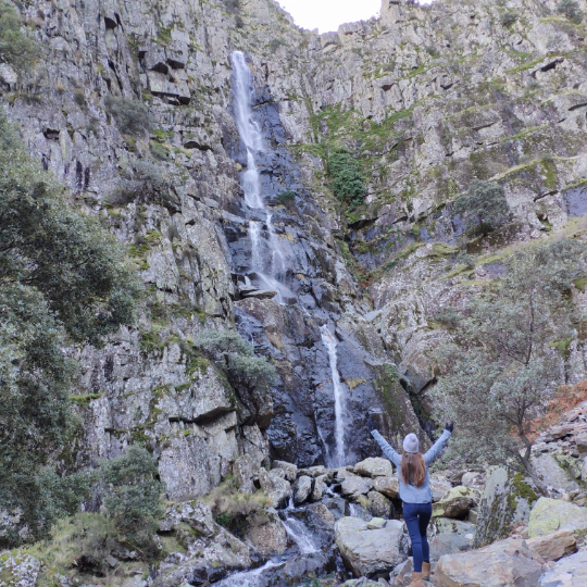 Chorro de la Meancera w Las Hurdes, Estremadura.