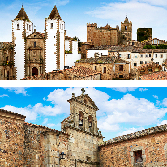 Acima: Igreja de San Francisco Javier / Abaixo: Convento de San Pablo