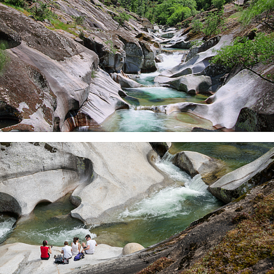 Top: The Los Pilones Route / Below: Garganta de los infiernos © Oscar Garriga Estrada