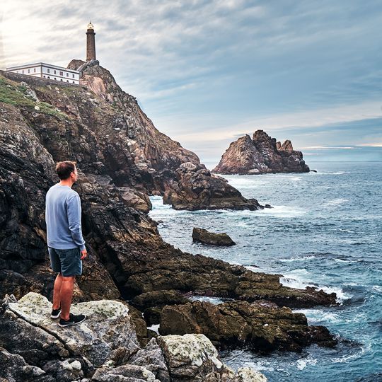 Phare à Cabo Vilán, Costa da Morte. Galice