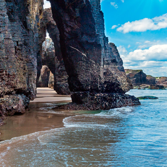 Praia de Las Catedrales, em Ribadeo, Lugo