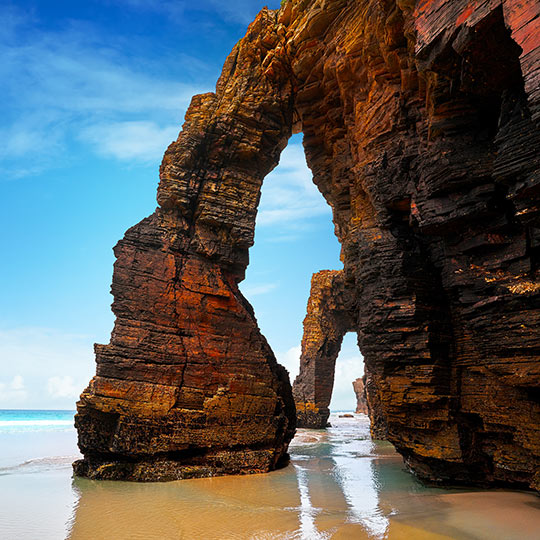 Plaża Las Catedrales w Ribadeo, Lugo