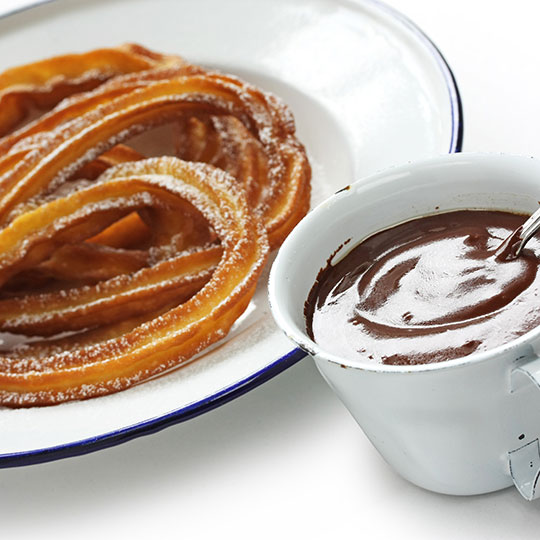 Churros con chocolate