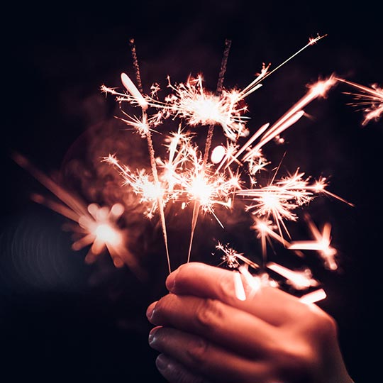 Celebratory sparklers