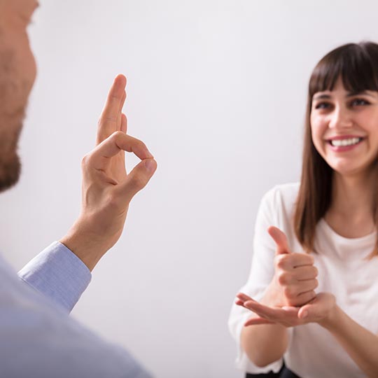 Comunicação em linguagem de sinais