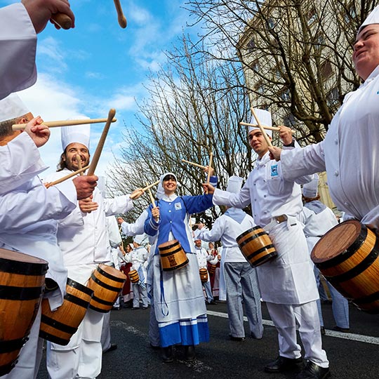 Tambores en San Sebastián