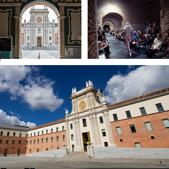 Cortile centrale del Conde Duque e particolari dei suoi impianti