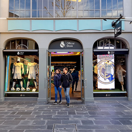 La boutique du Real Madrid à Las Rozas Village