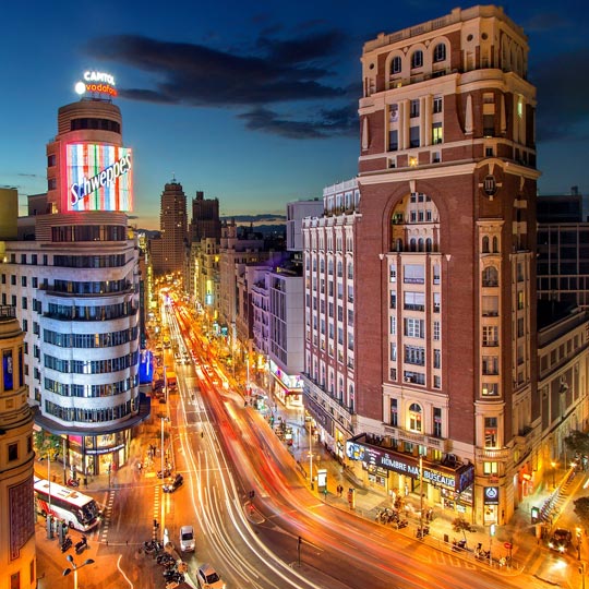  Plaza de Callao w Madrycie