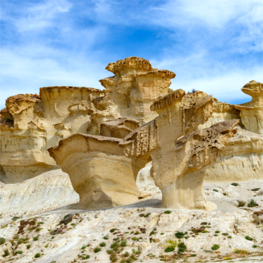 Les Gredas de Bolnuevo à Mazarrón, dans la région de Murcie