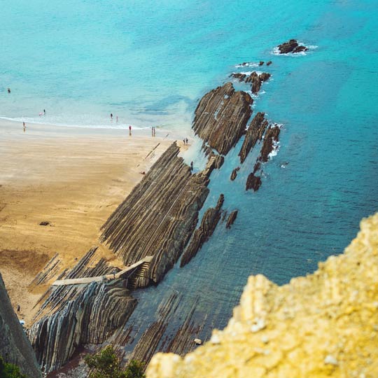 Flysch-Route in Zumaia (Baskenland)