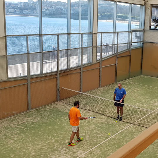 Installations de padel du Real Tennis Club de Saint-Sébastien