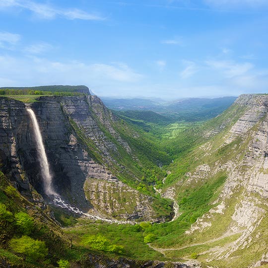 The Salto de Nervión, on the border between Álava and Burgos