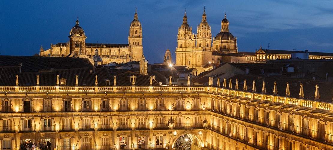 Plaza Mayor, Catedral y Universidad de Salamanca