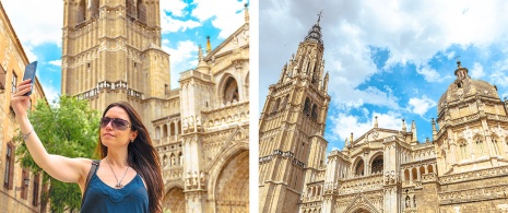 Images of the Santa María Cathedral in Toledo, Castile-La Mancha