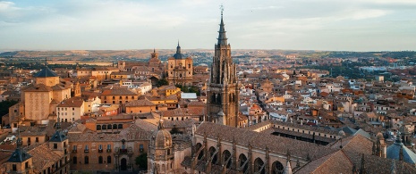 Vue aérienne de Tolède, Castille-León