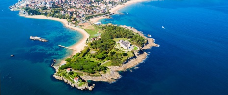 Vue aérienne de Santander en Cantabrie