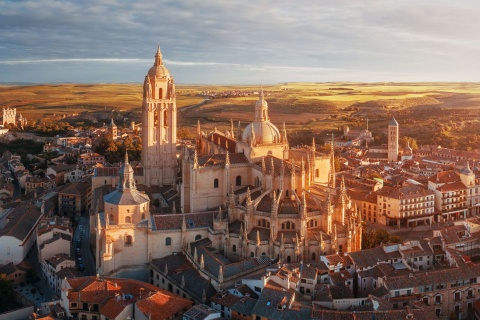 Vista de Segóvia, em Castilla y León