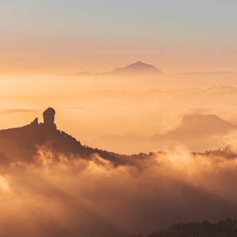 Blick auf die Kanarischen Inseln